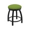 Holland Bar Stool Co 18" Swivel Vanity Stool, Black Wrinkle, Canter Kiwi Green Seat 80218BW009 - alternate 1